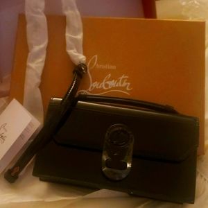 COPY - Christian Louboutin Paten Leather clutch